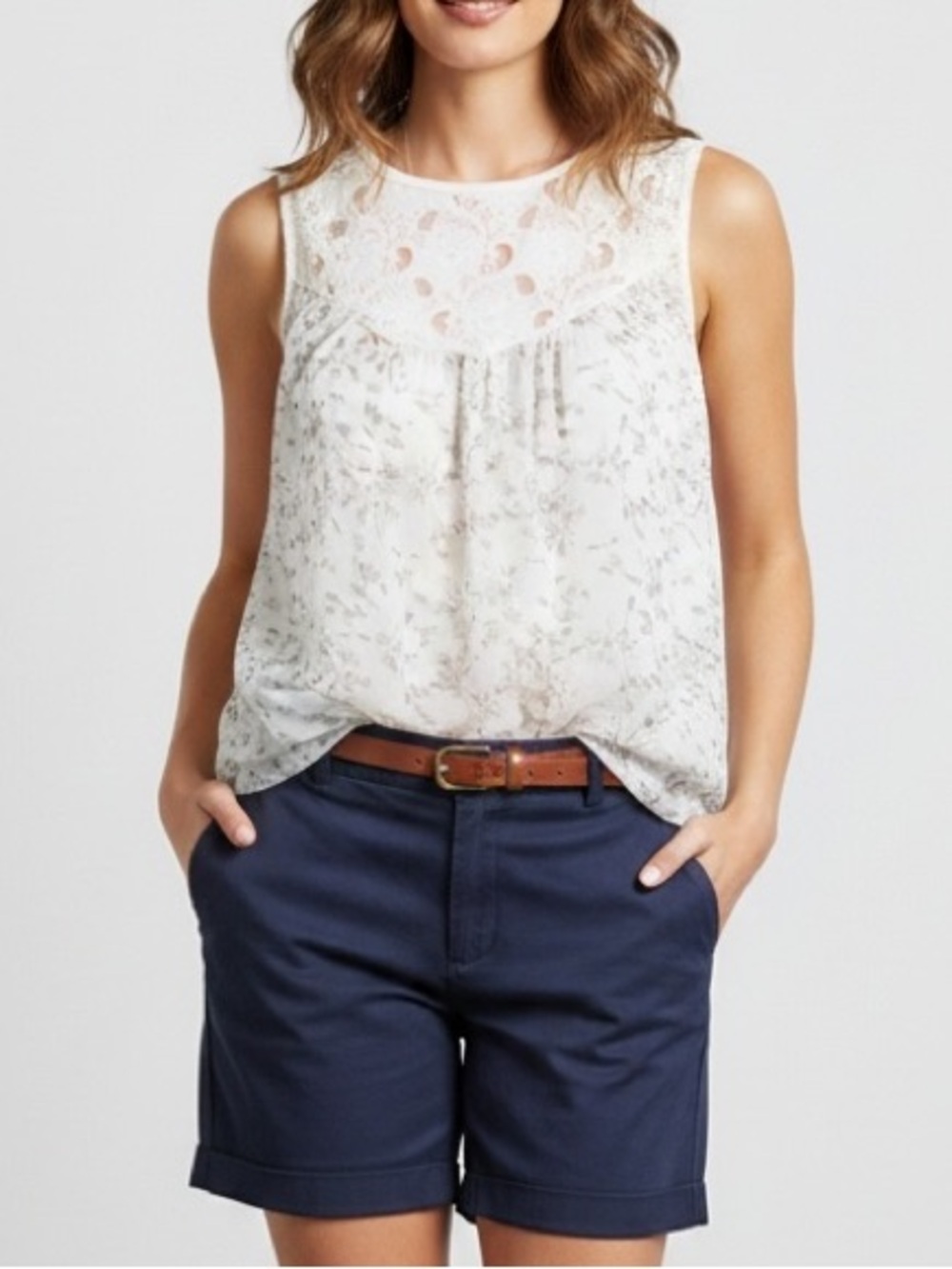 Bellambra Made In Italy 100% Silk Floral Top